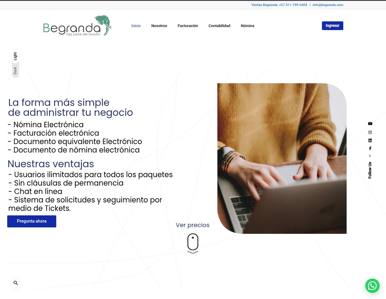 Captura difuminada de un panel de campañas